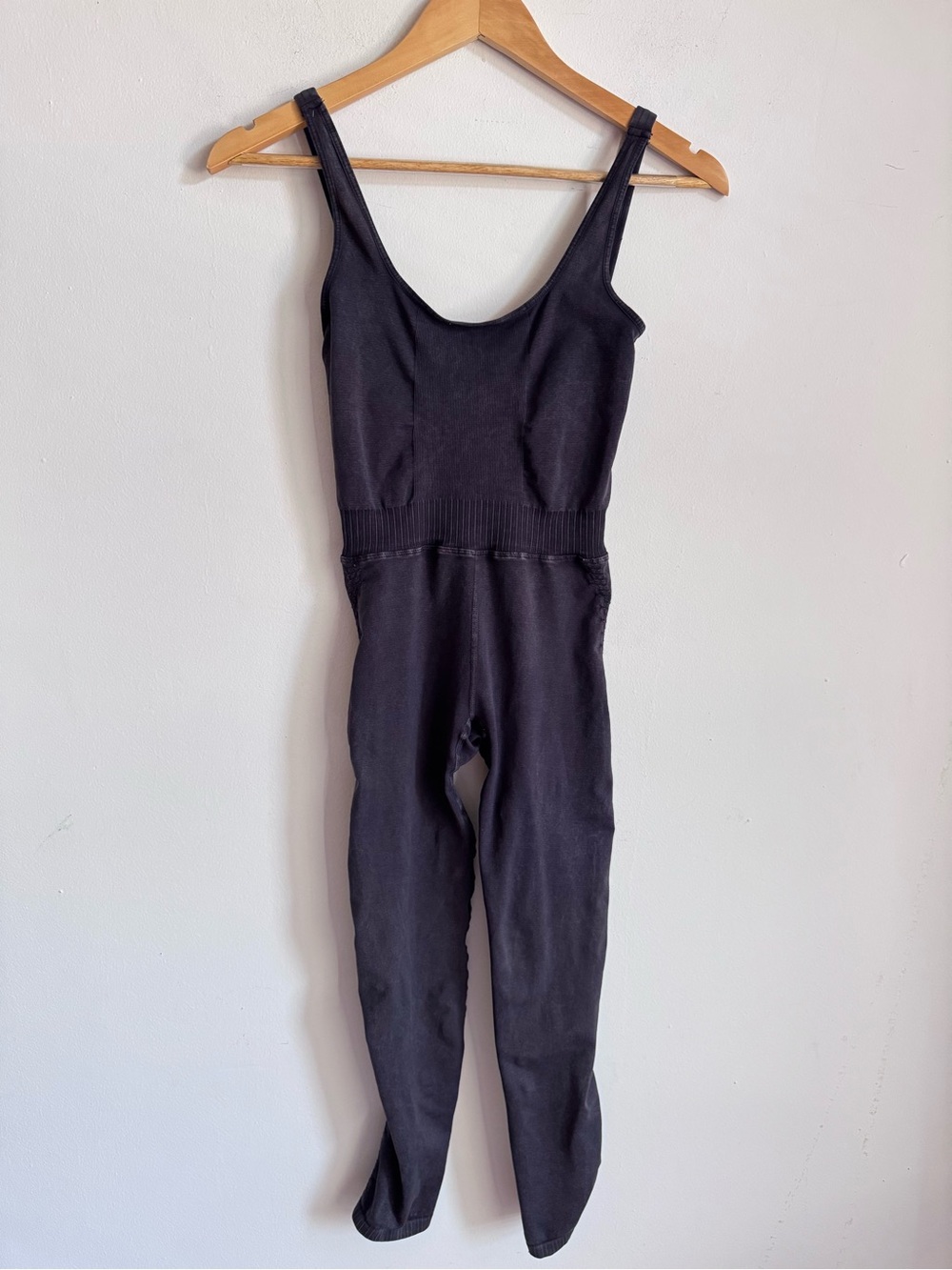 Free People Movement Good Karma Onesie XS/S Washed Black $98 - Picture 3 of 9